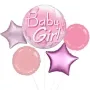Baby Girl T-bubble Balloon bunch 5