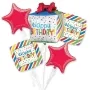 Happy Birthday Present Balloon Bouquet Delivered Next Day