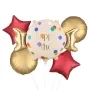 Happy Birthday Candy Shape Foil Balloon bunch 5
