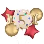 Age 5 Candy Shape Foil Balloon bunch 5