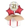 Rainbow Dots 21st Birthday Balloon