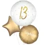 Elegant Sparkle White 13 Foil Balloon bunch 3
