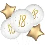 Elegant Sparkle White 18 Foil Balloon bunch 5