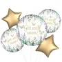 Watercolour Floral Get Well Soon Foil Balloon