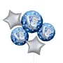 Blue Sparkle Party Happy Birthday 18th Balloon Bouquet 5