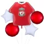 Liverpool FC Football Shirt Foil Balloon bunch 5