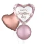 Valentine Gem Holographic Balloon Bunch 3