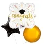 Congrats Grad Firework Foil Balloon bunch 3