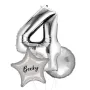 Personalised Large Silver Shape Balloon No 4