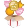 Personalised Gold and Pink Orbz Balloon 1