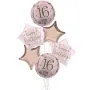 Pink and Gold 16th Birthday Balloon Bouqet