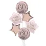 Pink and Gold 60th Birthday Balloon Bouquet