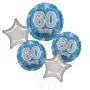 Blue and Silver Stars 60 Today Balloon Bouquet 5