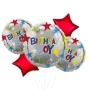 Birthday Boy Colourful Stars Balloon