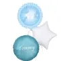 Blue Christening Foil Balloon
