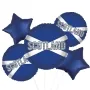 Scotland Flag Foil Balloon bunch 5