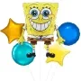 Spongebob Shaped Foil Balloon bunch 5