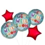 Get Well Soon Foil Balloon Delivered Bunch 5
