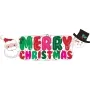Merry Christmas Banner Supershape Balloon