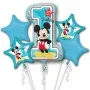Mickey Mouse 1st Birthday Balloon Bouquet