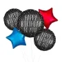 Happy Birthday To You Dots Balloon - Bouquet of 5