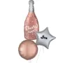 Rose champagne bottle
