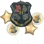 Harry Potter Hogwarts crest super shape balloon bunch 5