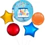 Orbz Happy Birthday Tiered Cake Foil Balloon