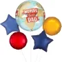 Worlds Best Dad Orbz balloon bunch 5