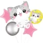 hawaii kitty super shape foil balloon bunch 5
