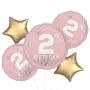 Little Miss 2nd Birthday Foil Balloon bunch 5