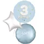 Little Mister 3rd Birthday Foil Balloon bunch 3