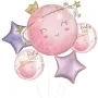 Little Moon Girl Foil Balloon bunch 5