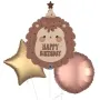 Sweet Birthday Hedgehog Foil Balloon bunch 3