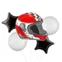 Racing Helmet Foil Balloon bunch 5