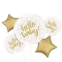 Hello Baby Gold Baby Shower Balloon