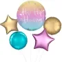Ombre Hip Hip Hooray Sphere Balloon