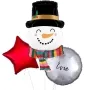 Joyful Snowman Supershape Balloon