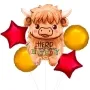 Highland Cow Birthday Supershape Balloon