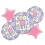Cool Mum Club Holographic Foil Balloon bunch 5