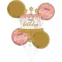 Rose Gold Birthday Balloon Bouquet Delivered