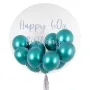 Personaised Turquoise Boutique Double Balloon