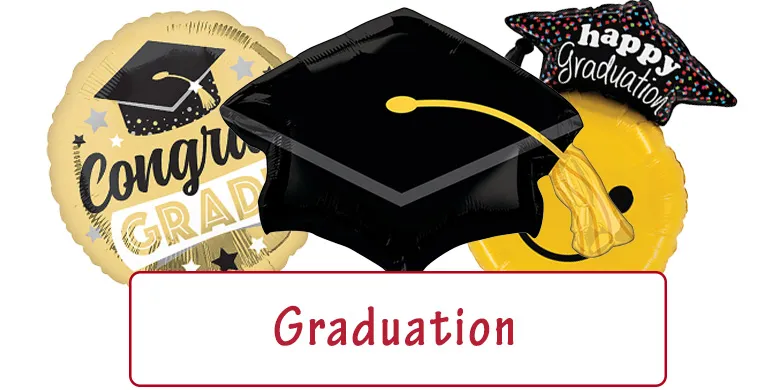 Inflated with Helium Graduation Balloons delivered in the UK Inflated with Helium Graduation Balloons delivered in the UK
