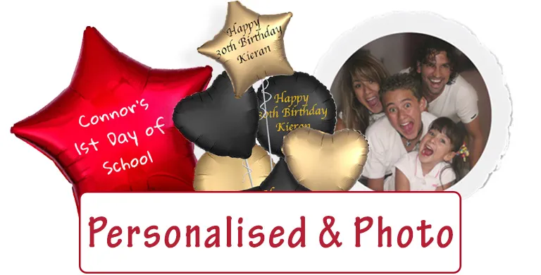 Inflated Personalised Balloons delivered in a box
