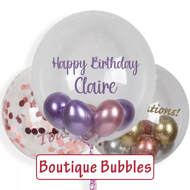 Inflated Boutique Balloons delivered in the UK