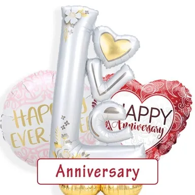 Fully Inflated Anniversary Balloons | Balloons delivered in a box