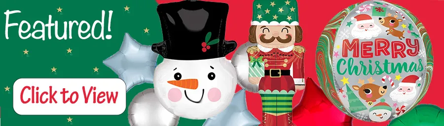 Christmas Balloons Banner