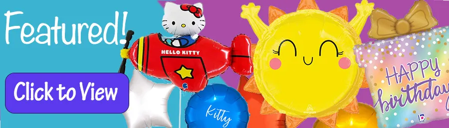 Girls Balloons Banner